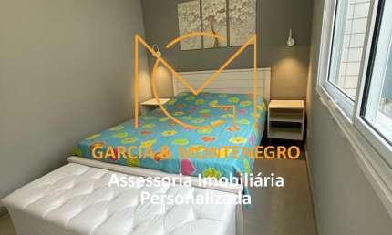 Apartamento com 1 dormitório mobiliado e 1 vaga - Boqueirão - Santos/SP