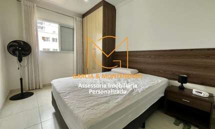 Apartamento Mobiliado com 1 dormitório (1 suíte) e 1 vaga - Aviação - Praia Grande - SP