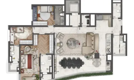Apartamento maravilhoso com serviços de hotel 6 estrelas