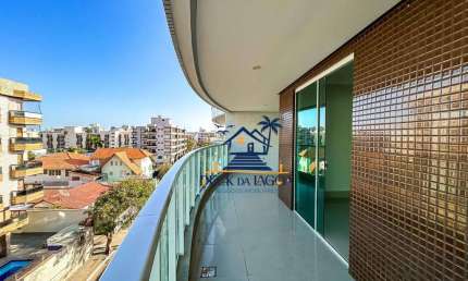 Apartamento com 3 dormitórios para alugar, 130 m² por R$ 6.500,00/mês - Vila Nova - Cabo Frio/RJ