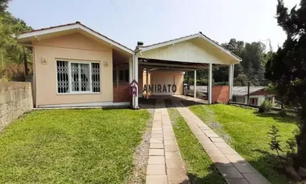 Casa semimobiliada com churrasqueira no bairro medianeira em farroupilha - venda