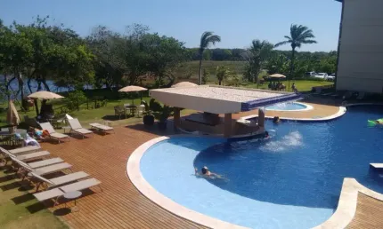 APART-HOTEL PARAÍSO DAS ÁGUAS EM GUARAJUBA, MARAVILHOSO 2/4, NASCENTE, C/INFRA