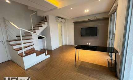 Apartamento Duplex com 1 dormitório para alugar, 91 m² por R$ 7.500,01/mês - Campo Belo - São Paulo/SP