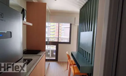 Apartamento com 1 dormitório para alugar, 23 m² por r$ 4.380,00/mês - santo amaro - são paulo/sp