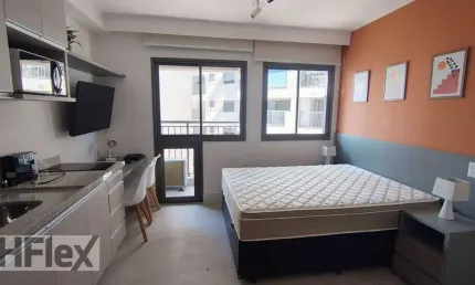 Apartamento com 1 dormitório para alugar, 23 m² por r$ 4.380,00/mês - santo amaro - são paulo/sp