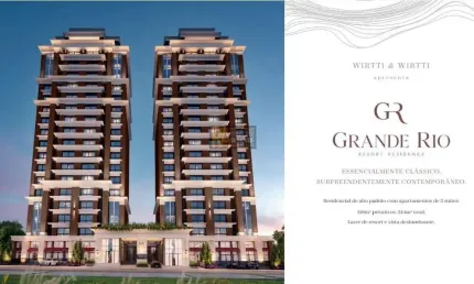 Apartamento para venda em foz do iguaçu, grande rio resort residence, 3 suítes, 1 banheiro, 2 vagas