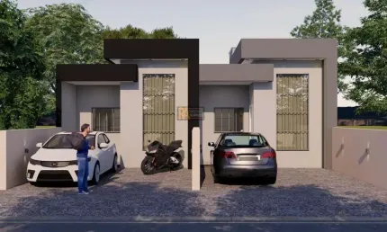 Casa para Venda em Foz do Iguaçu, Loteamento Vila Maria, 2 dormitórios, 1 suíte, 1 banheiro, 2 vagas