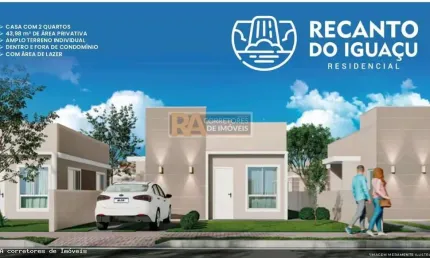 Casa para Venda em Foz do Iguaçu, Recanto Do Iguaçu Residencial, 2 dormitórios, 1 banheiro, 1 vaga