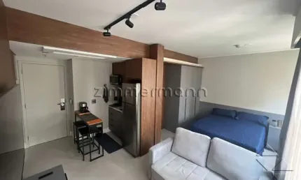 Apartamento com 1 quarto à venda na avenida rouxinol, --, moema, são paulo, 27 m2 por r$ 470.000