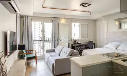 Apartamento com 1 quarto à venda na alameda lorena, --, jardim paulista, são paulo, 26 m2 por r$ 640.000