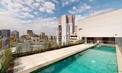 Apartamento com 1 quarto à venda na Avenida Nove de Julho, --, Consolação, São Paulo, 20 m2 por R$ 302.000