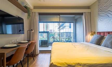 Apartamento com 1 quarto à venda na Avenida dos Eucaliptos, --, Moema, São Paulo, 29 m2 por R$ 520.000