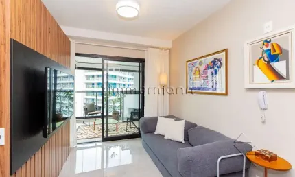 Apartamento com 1 quarto à venda na avenida açocê, --, moema, são paulo, 42 m2 por r$ 1.040.000