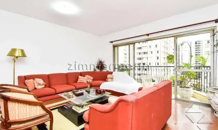 Apartamento com 4 quartos à venda na avenida rouxinol, --, moema, são paulo, 158 m2 por r$ 1.860.000