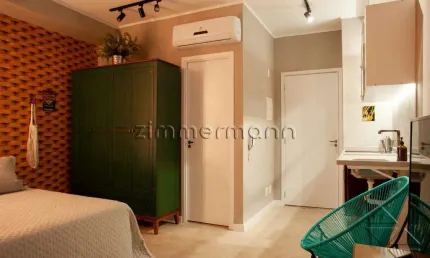 Apartamento com 1 quarto à venda na rua alves guimarães, --, pinheiros, são paulo, 25 m2 por r$ 485.000