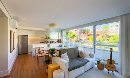Apartamento 02  dormitórios c/suíte, 2 vagas - Menino Deus - Porto Alegre