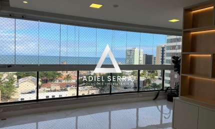 Jardim Armação | Vista mar | 3 Quartos | 1 Suíte | 104m² | Nascente |  Varanda integrada | 2 vagas
