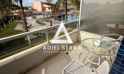 Villas do Atlântico | Village | 1/4 | Alto padrão | Pé na areia  | 62m² | Vista mar | mobiliado | Condomínio Exclusivo