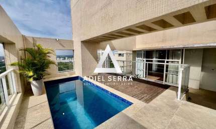 Platno Greenville | Cobertura | 3 quartos | Piscina privativa | 221m² | 2 suítes | Pé direito duplo | 4 vagas | Vista mar | Total infraestrutura