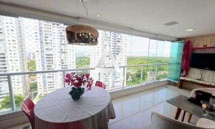 Platno Patamares | 110m² | 3/4 sendo uma suíte | Andar Alto | Vista Mar | Varanda Gourmet | Semi-Mobiliado | Total Infraestrutura de Lazer