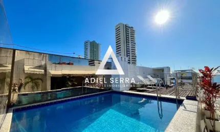 Vitória | 256m² | 2 Suítes | Sala Ampliada | Studio no Terceiro Pavimento | 4 Vagas | Piscina Privativa | Vista Mar | Total Infraestrutura de Lazer