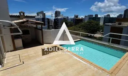 Rio Vermelho - Cobertura duplex - 2/4 com suíte - Dependência completa - 146m² - Nascente - Piscina e área gourmet - 2 vagas