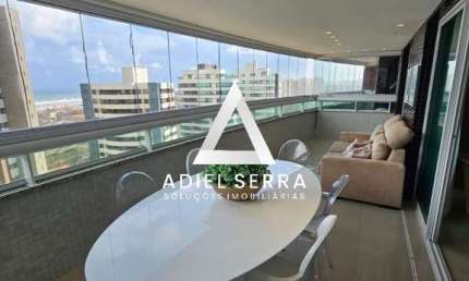 Colina A - Patamares - 4 suítes - 207m² - Andar alto - Vista Mar - Reformado - Dependência completa - 3 vagas - Lazer completo