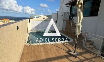 Cobertura Triplex - Pituba - 239m² - Vista mar - 4/4 sendo 3 suítes - Piscina e área gourmet - Reformada - Armários - 2 vagas
