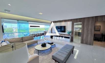 Greenville Ludco - 3 suítes + home com 180m² - Varanda gourmet com churrasqueira - Vista Mar - Reformado - 3 vagas - Lazer completo