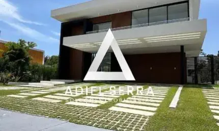 Alphaville litoral norte 3 - 502,30m² de terreno - nunca habitada - 4 suítes - piscina - espaço gourmet - deck - splits - master c/ closet - 4 vagas