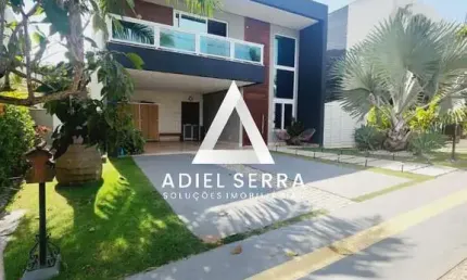 Alphaville Salvador 2 - 573,19m² total - 5 suítes sendo 3 c/ closet e varanda - Home - Espaço Gourmet - Piscina - Academia - 2 dependências - 6 vagas
