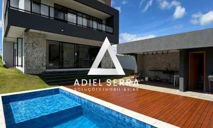 Alphaville Litoral Norte 3 - 453m² - Vista verde - 4 suítes - Closet - Piscina - Jardim - 3 vagas