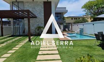 Guarajuba - 509,20m² total - PORTEIRA FECHADA - 7 suítes - Master c/ closet - Espaço Gourmet - Piscina / deck - Despensa - Depósito - 3 vagas
