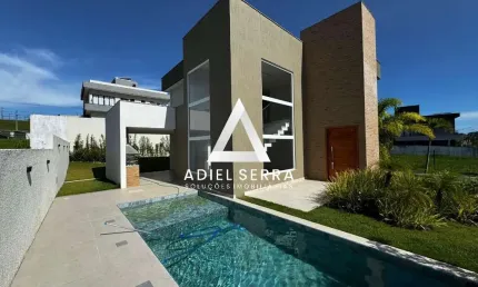 Alphaville litoral norte 3 - duplex - 525m² total - 4 suítes - despensa - lavanderia - 2 lavabos - espaço gourmet - jardim - 4 vagas