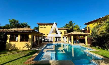 Quintas de Sauípe - 972m² - PORTEIRA FECHADA - Nascente - 4 suítes -Área gourmet c/ churrasqueira - Home - Piscina - Jardim - 10 vagas