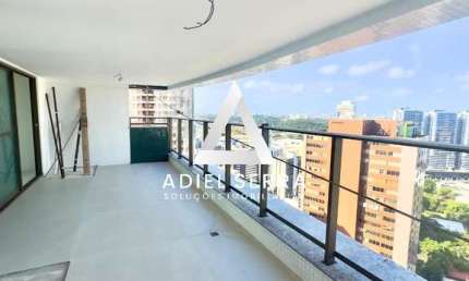 Caminho das Árvores - 255m² - Nascente total - Andar super alto - Vista mar - 3 suítes - Varanda - 4 vagas - Condomínio c/ infraestrutura