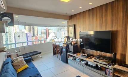 Pituba - 79m² - Decorado - Nascente - Andar alto - 2 suítes sendo 1 c/ closet - Varanda incorporada - Cozinha americana - Área de serviço - 2 vagas