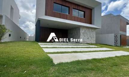Alphaville Litoral Norte 2 - 378,47m² - Nascente - 4 suítes  sendo 1 c/ closet - Lavabo - Área de serviço - Área Gourmet - Piscina - 3 vagas