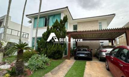 Alphaville Litoral Norte 1 - 480m² total - PORTEIRA FECHADA - Nascente - 4 suítes - Master c/ closet - Piscina privativa - Energia solar - 4 vagas
