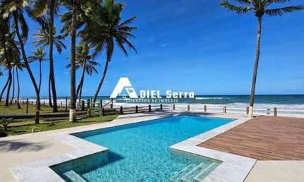 Busca Vida - Frente mar - Reformada - 10 suítes - Varandas - Espaço gourmet - Despensa - Piscina beira mar - Jardim - Depósito - Dependência - 6 vagas