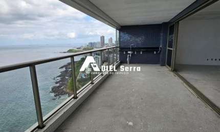Ocean Ondina - 04 suítes com 245m² - Andar alto - Frente Mar - 04 vagas - Lazer completo