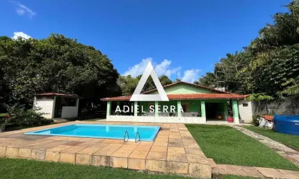 Barra de Jacuípe | 4/4 sendo 1 suíte | 3 Banheiros | Casa p/ caseiro | 400 m² | Terreno c/ 2.000 m² | Porteira fechada | Área de lazer completa