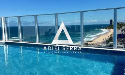 Amaralina | Studio | 19m² | Vista mar | Nunca habitado | Móveis planejado | Porteira fechada | Total infraestrutura de lazer