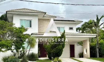 Alphaville Litoral Norte 1 | 5 Quartos | Dependência completa | Alto Padrão | 342m² | Energia solar | Gourmet | 4 Suítes | 4 Vagas
