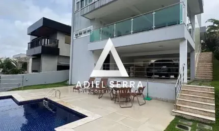 Alphaville 2 | Casa Alto Padrão | 5 Suítes | 444m² | Piscina | Sauna | 6 Vagas | Infraestrutura completa