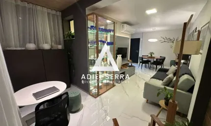 Locação | caminho das árvores | 2 quartos | 1 suíte | 60m² | 2 vagas | mobiliado | fino acabamento