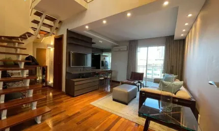Venda de apto locado com renda duplex com 1 dormitório, 64 m² - moema - são paulo/sp