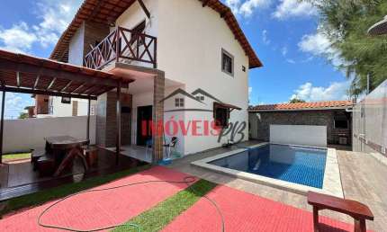 Casa em Carapibus com vista para o Mar, área gourmet e Piscina