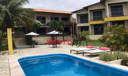Belíssima pousada beira de pista em tabatimga II com vista mar.