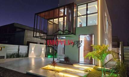Casa de alto padrão no condomínio Sunville com suíte master e área gourmet